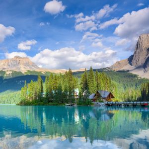 beautiful emerald lake, yoho national park, british columbia, ca